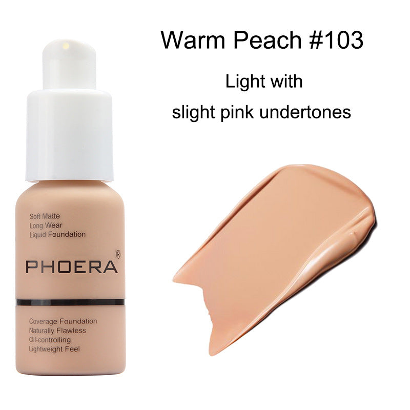 Radiant Glow Soft Matte Liquid Foundation - High Coverage, Flawless Finish, Long-lasting Highlighting Matte Effect