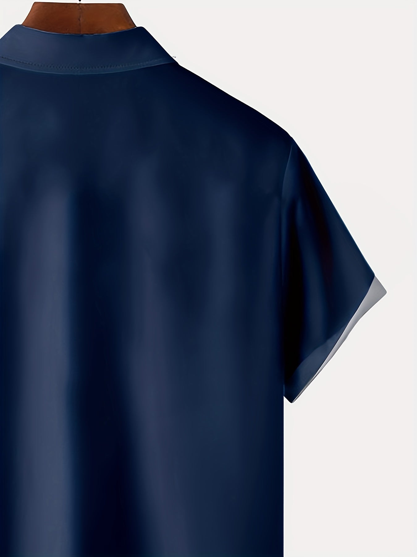 Men's Polyester Color Block Vertical Striped Button Through Shirt