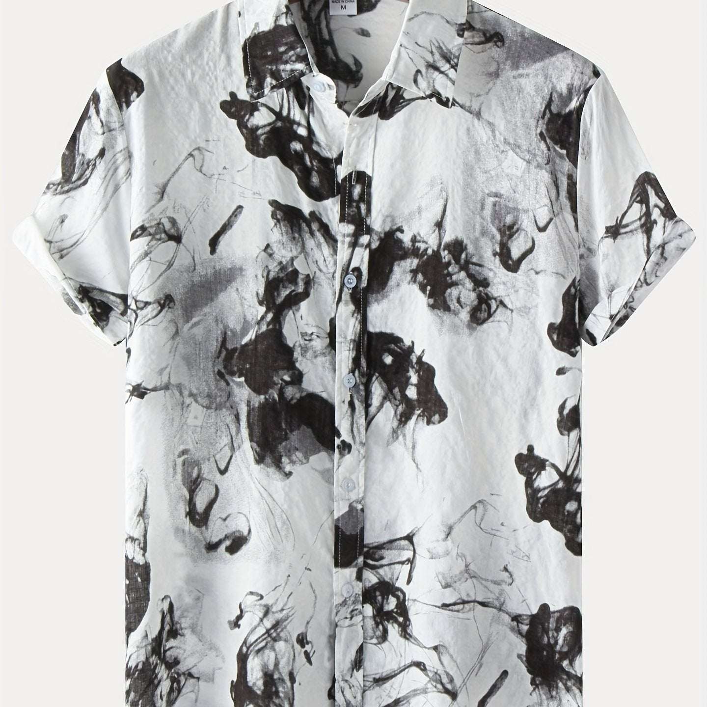 2022 New Arrival: Mens Fashionable Printed Short Sleeve Casual Beach Shirt - Lightweight & Comfortable, Perfect for Summer & Christmas Gifts
