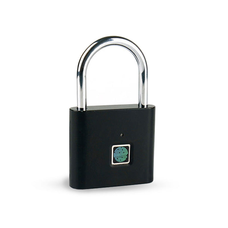 1pc Mini Smart Fingerprint Padlock, Small Portable Metal Security Antitheft Lock, Keyless USB Rechargeable Battery Suitcase Luggage Backbag Door Lock