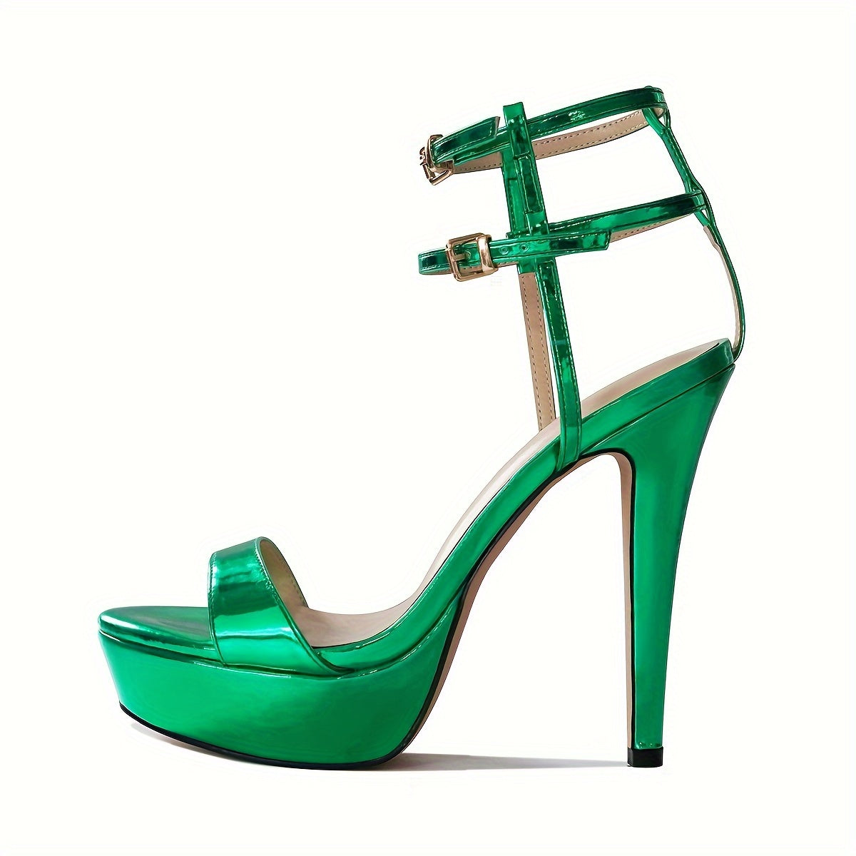 Women's Platform Ankle Strap High Heels, Open Toe Fashion Stiletto Sandals, Sexy Party & Dress Pumps, Prom Shoes