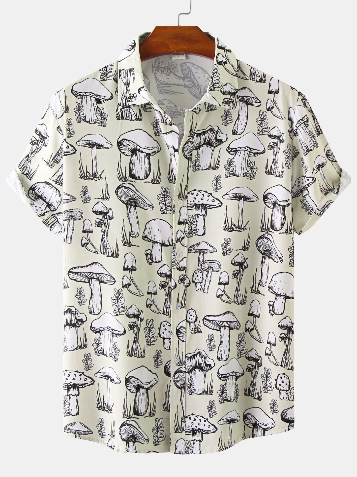 New For 2022, Men's Color Pattern Casual Short Sleeve Lapel Shirt