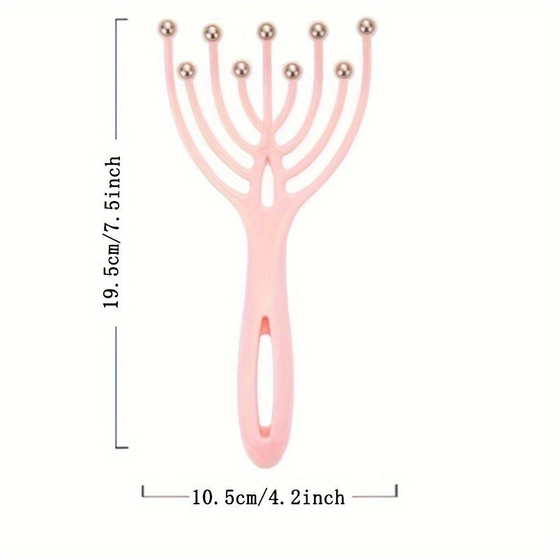 Nine-claw Head Massager, Ball Head Massage Claw, Meridian Massage, Scalp Scratching Comb