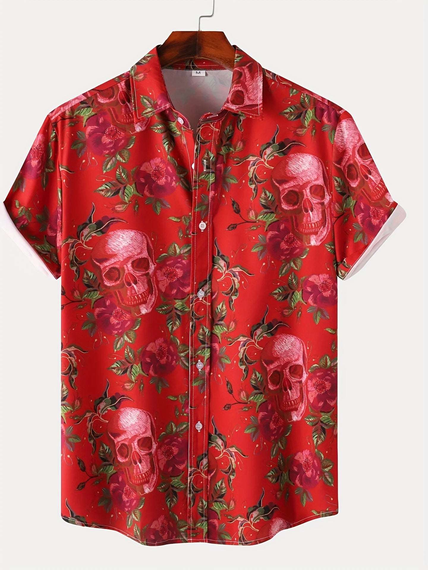 Autumn Breeze Short Sleeve Shirt - Vibrant Autumn-Inspired Print Design for Men, Perfect for Casual Wear - Latest 2022 Fashion Trend, Unique Halloween-Themed Design
