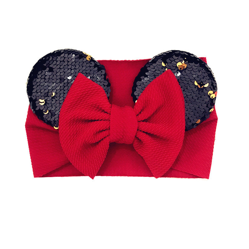 Adorable Kids' Bow Headband Ear Headband - Soft, Adjustable, One-Size-Fits-Most, Perfect for Party, Birthday, Christmas Baby Gifts, Hair Accessories, Cute Photo Shoot Prop, Everyday Wear