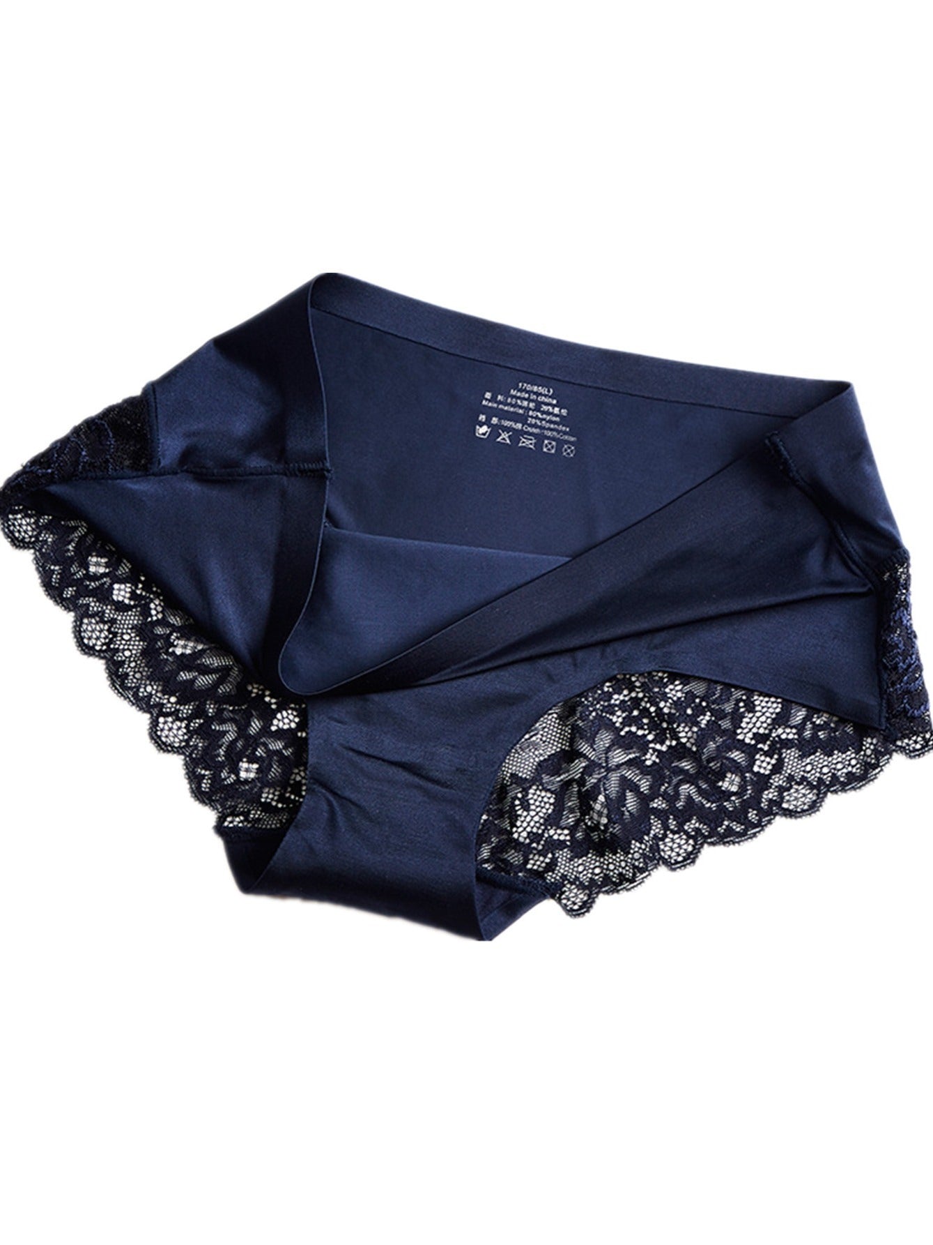 3pcs Breathable Comfortable, Lace Panty, Satin Panty, Lace Panty, Panty Smooth And Soft Lingerie