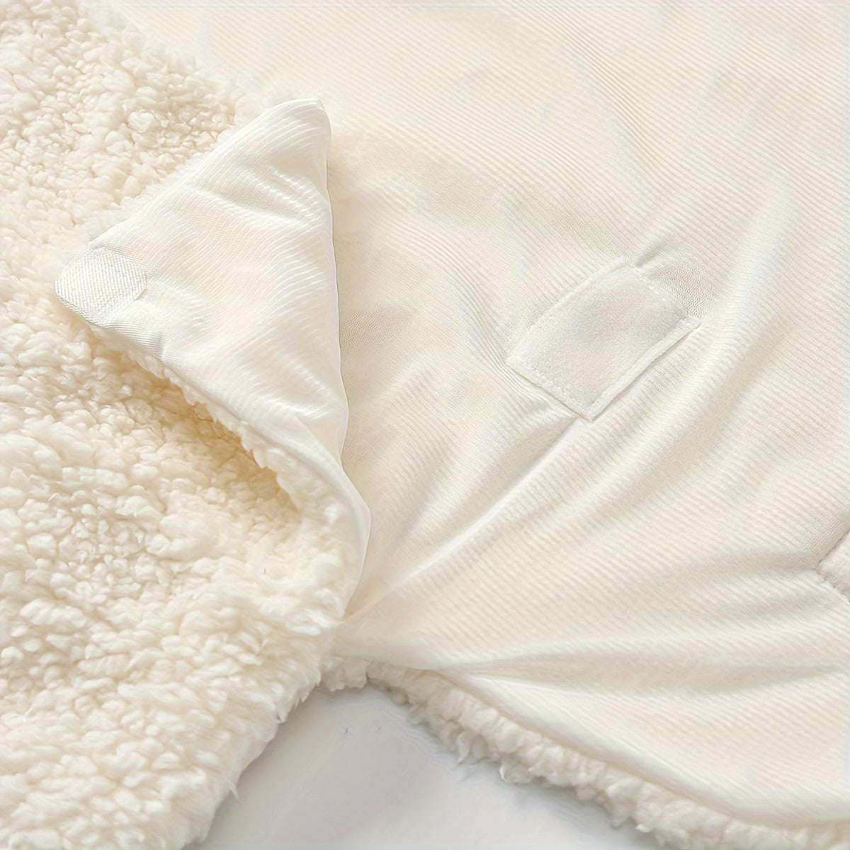 Newborn Winter Fleece Teddy Bear Ultra Soft Swaddle - Cozy & Warm - For Christmas, Halloween, Thanksgiving Day - Perfect Gift for Baby Boys & Girls - Suitable for Winter