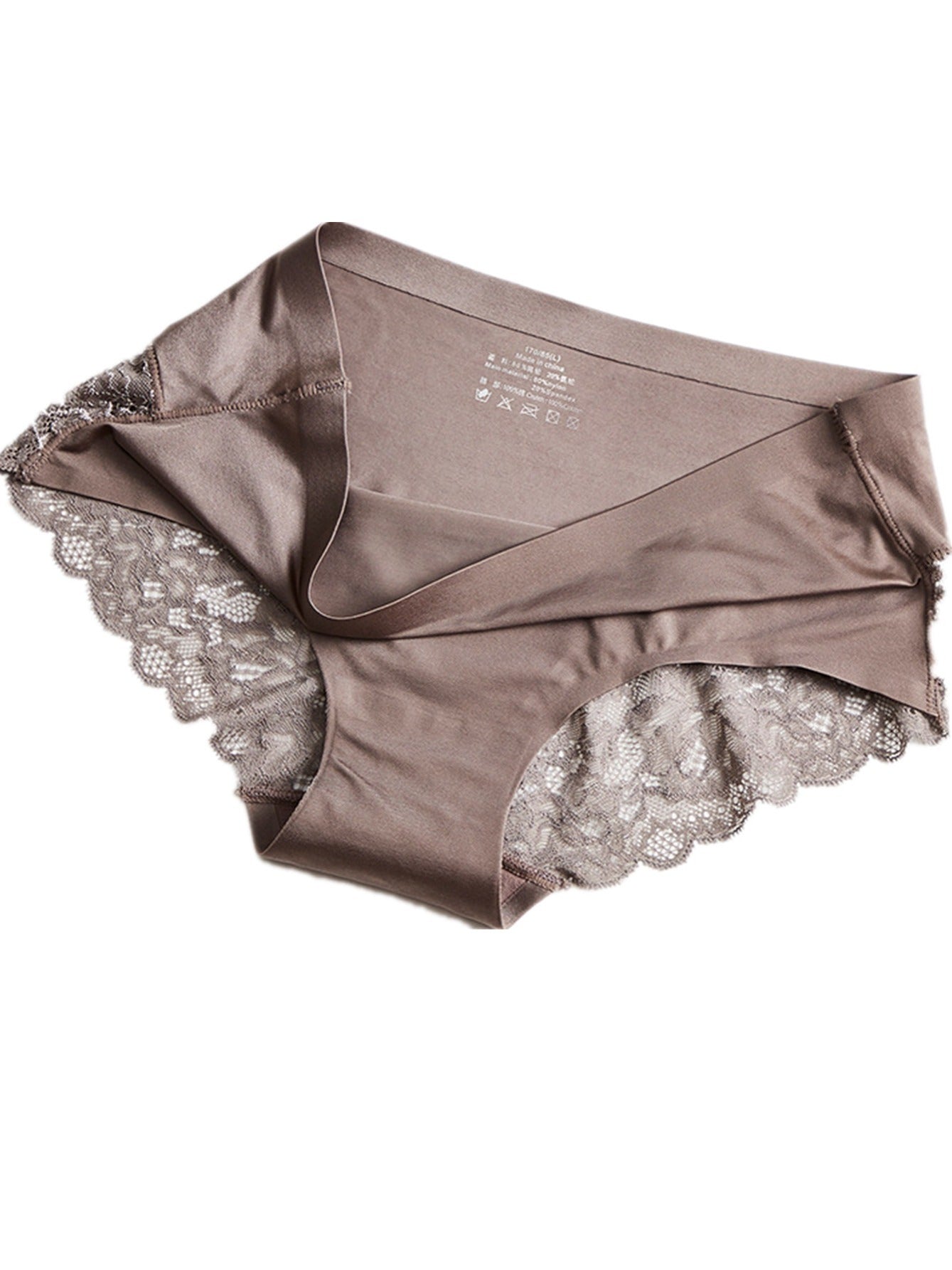 3pcs Breathable Comfortable, Lace Panty, Satin Panty, Lace Panty, Panty Smooth And Soft Lingerie