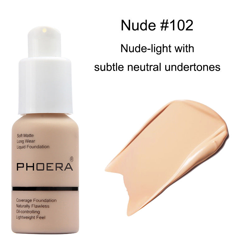 Radiant Glow Soft Matte Liquid Foundation - High Coverage, Flawless Finish, Long-lasting Highlighting Matte Effect