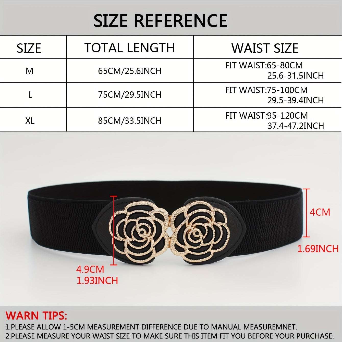 Vintage Stretch Wide Waist Belt For Women Dress Waistband Metal Leaf Buckle