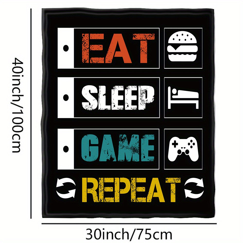 Warm and Cozy Flannel Gaming Throw Blanket for Couch and Bed - Perfect for Gameplay and Relaxation