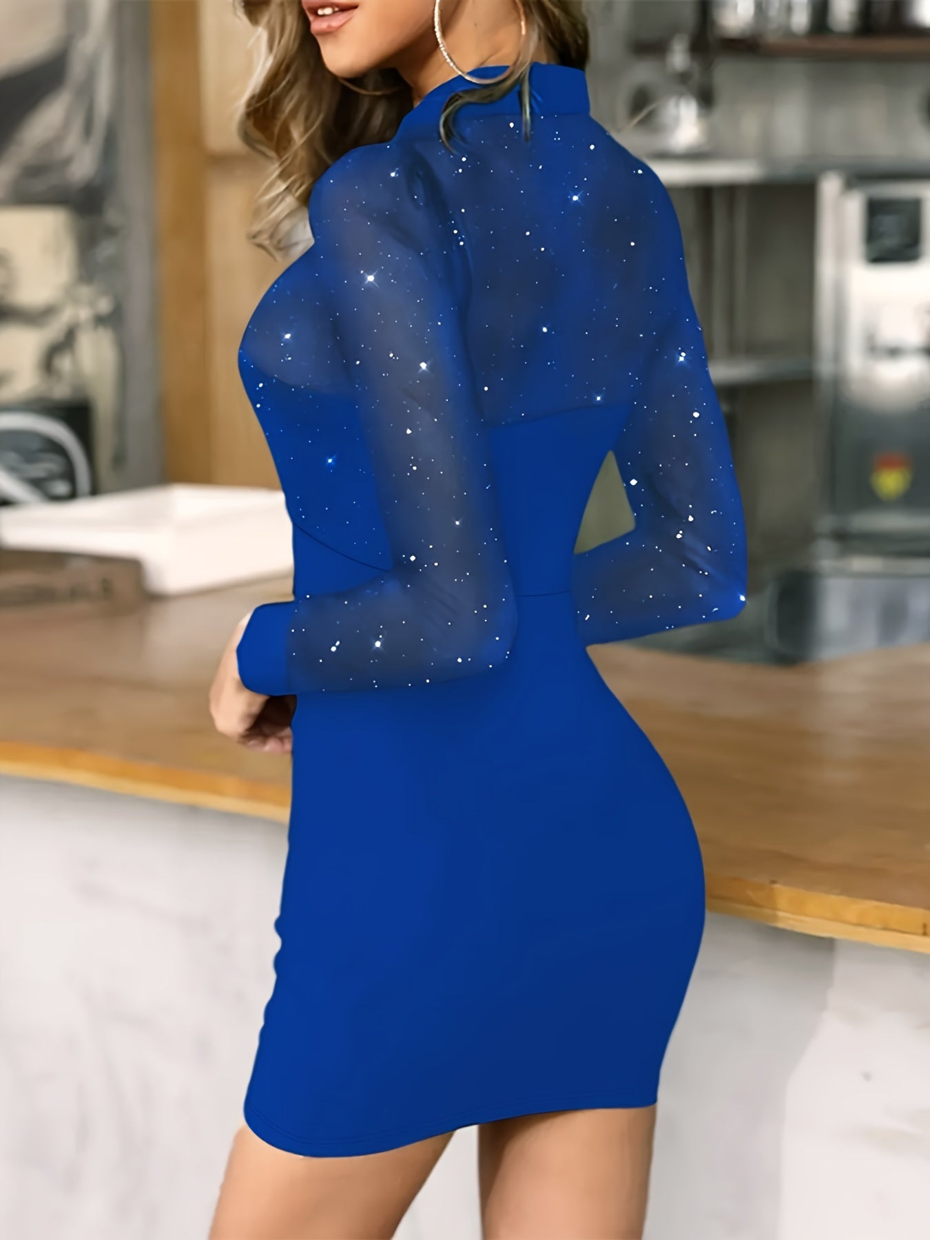 Women's Dresses Retro Contrast Lace Casual Party Dress Package Hip Night Club Casual Party Dress