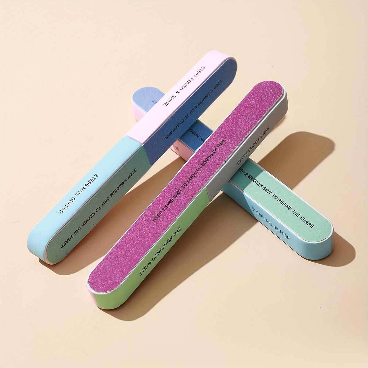 7 Sides Nail Cuticle Polish Strip Tool - Easy Manicure and Pedicure with Clean Cut