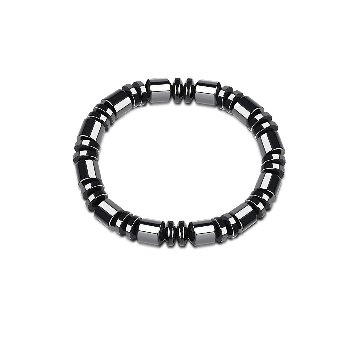 1/2/3pcs Men's Fashionable Sports Black Bracelet