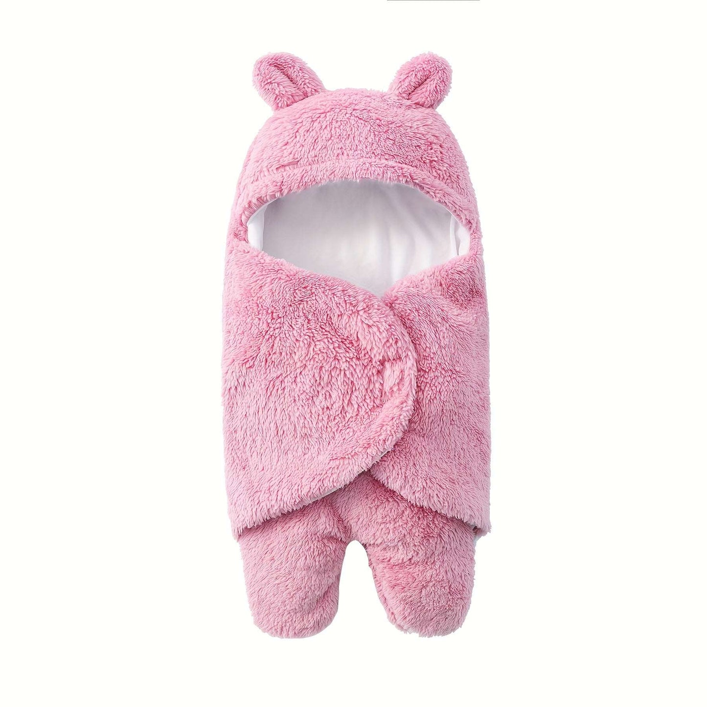 Newborn Winter Fleece Teddy Bear Ultra Soft Swaddle - Cozy & Warm - For Christmas, Halloween, Thanksgiving Day - Perfect Gift for Baby Boys & Girls - Suitable for Winter