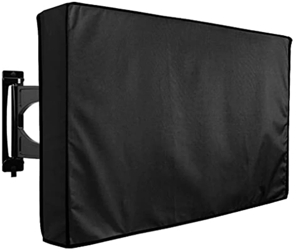 Off-White Premium Waterproof Outdoor TV Protective Cover 55 To 58 Inches, Weatherproof Outdoor TV Housing