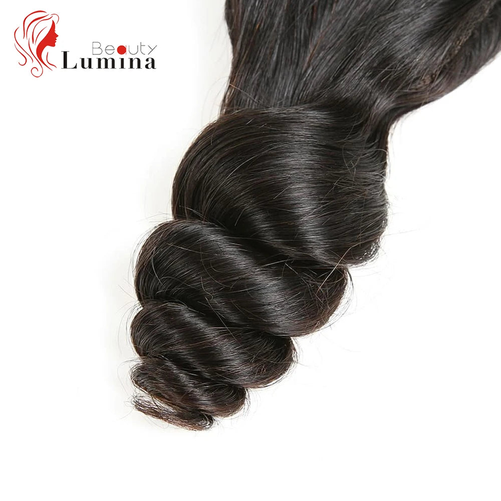 Loose Wave 13x4 Lace Frontal Closure Brazilian Human Hair HD Transparent Lace Preplucked and Bleached Knots 4x4 5x5 Closures