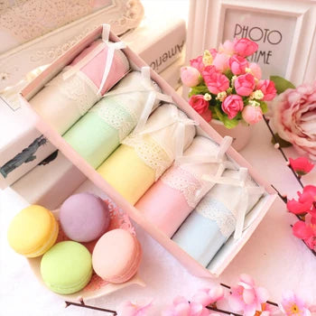 5pcs/Lot Panties Women Underwear Briefs Children Girls Sexy Bragas Mujer Lace Panties For Women Cotton Sexy Lingerie Tange Thong