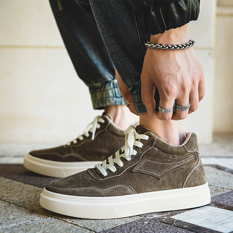 Autumn Men's Shoes Low-Top Martin Boots Men 2024 New Arrival Genuine Leather Casual Board Shoes Fashion All-Match Vintage Work Shoes Men
