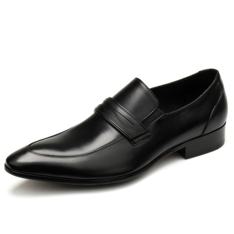 Slip-on Autumn New Arrival Genuine Leather Business Pointed Men's Shoes