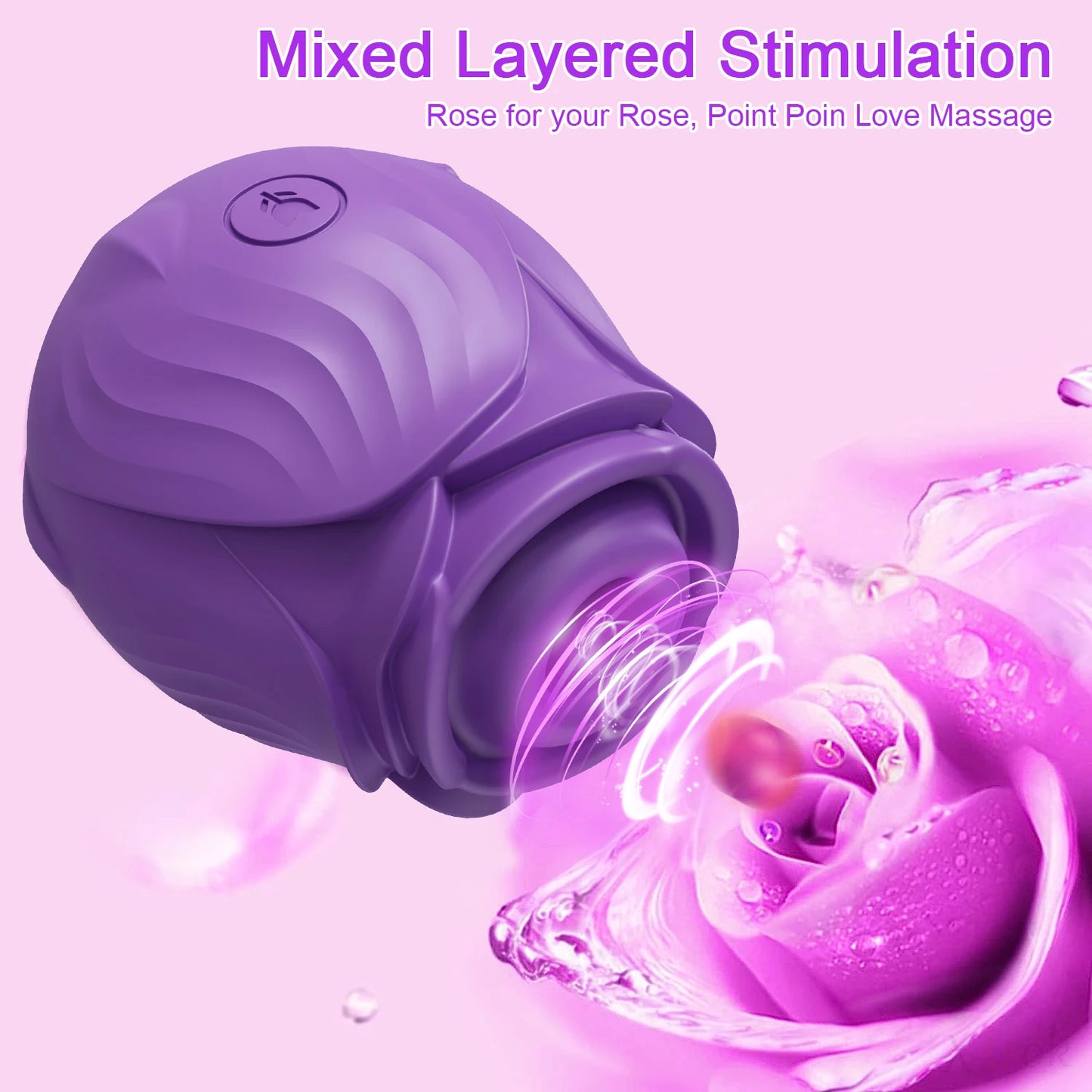 Sucking Rose-Toys Vibrator for Women Tongue Licking Oral Nipple Clitoris Vacuum Stimulator Female Sex Toys Goods for Adults