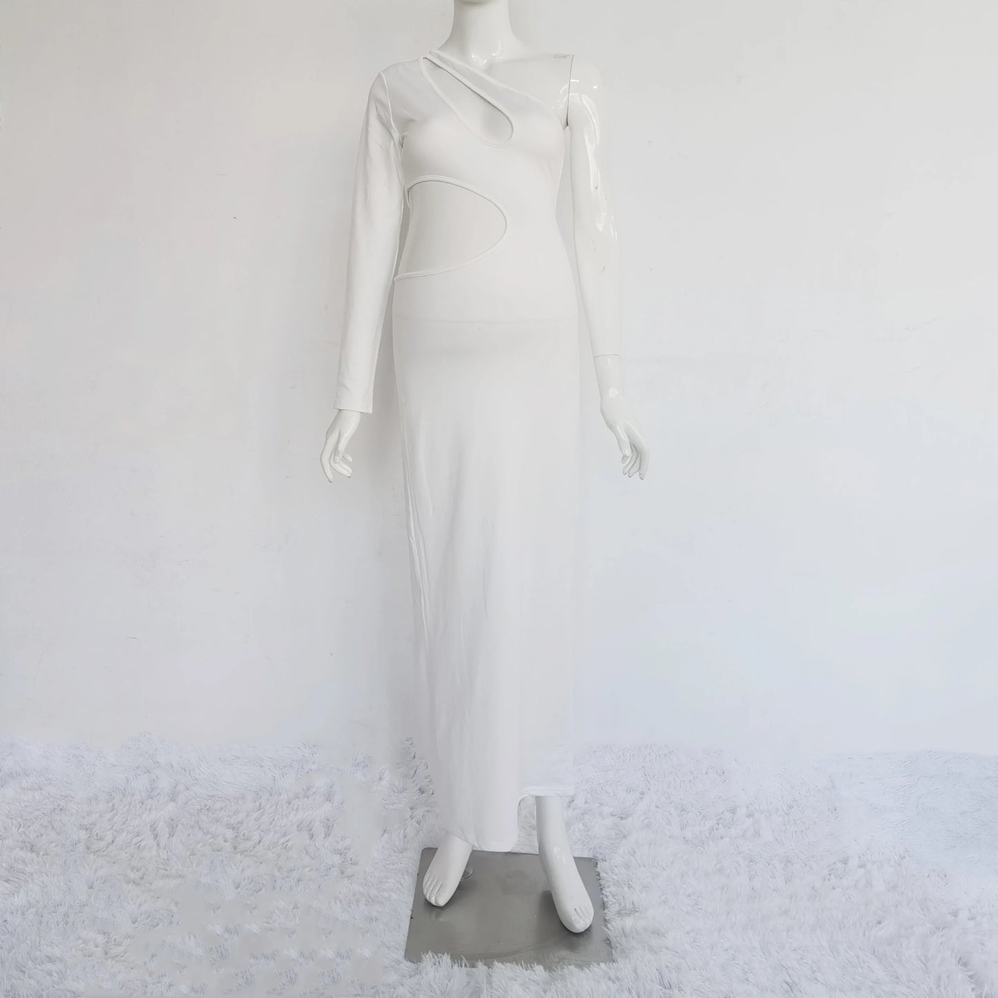 Slope Shoulder Skinny Maternity Photography Dress Stretchy Pregnant Woman Photo Shoot Dress