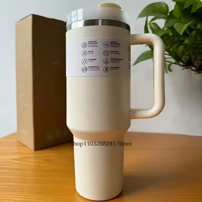 40Oz Stainless Steel Water Bottle with Handle Ideal for Travel Sports