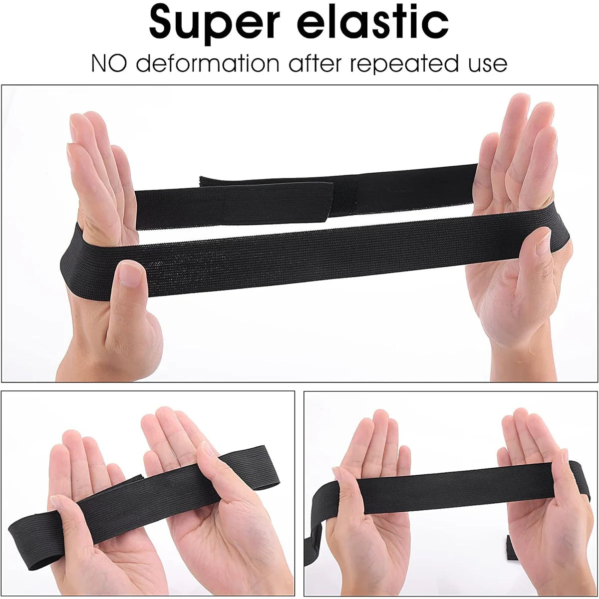 5PCS Wig Band For Edges Melt Band For Lace Wigs Adjustable Magic Sticker Edge Slayer Band 3cm Width Elastic Band