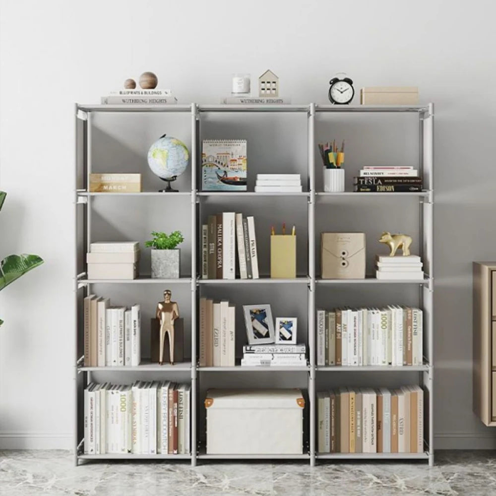 Simple Bookshelf Multi-layer Easy Assembly Bookcase Book Display Rack Easy Assembly Book Holder Book Organizer Debris Rack Shelf