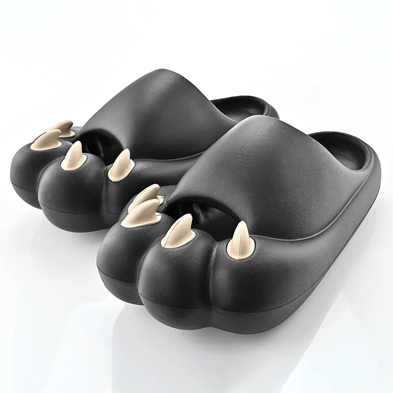 Cat Paw Claw Slippers Women Cloud Platform Funny Home Cartoon Cute Kawaii Summer Beach Soft Non Slip Flip Flops Men Ladies 2025
