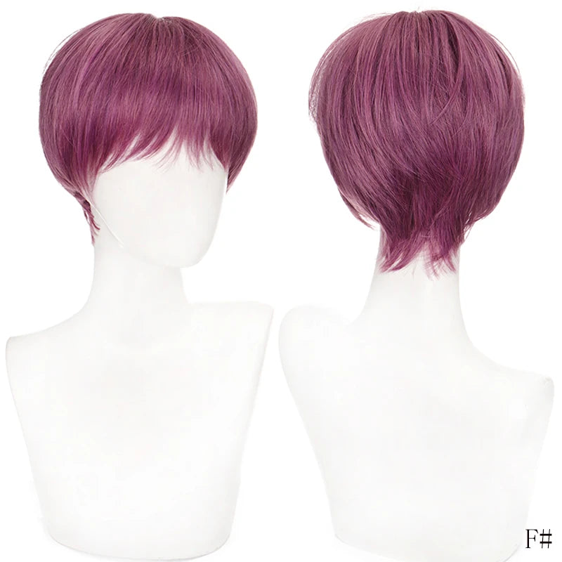 TALANG Men's Synthetic Wigs Short Straight Bangs For Male Boy Cosplay Anime Daily Party Wig Heat Resistant