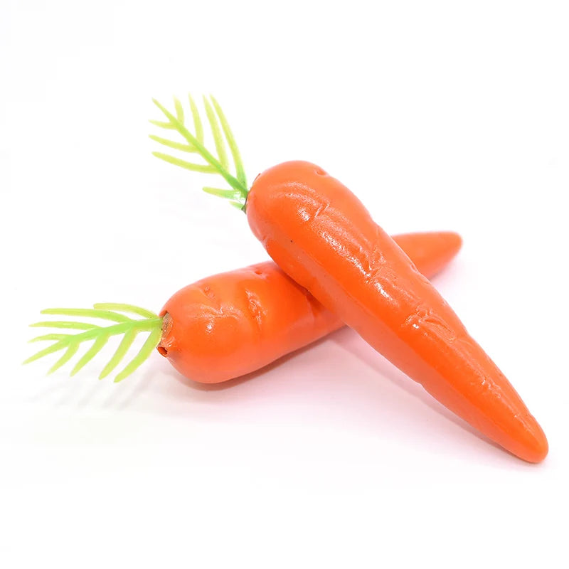 25/50pcs Mini Fake Vegetable Simulation Easter Plastic Artificial Carrot DIY Craft Home Wedding Birthday Party Easter Decoration