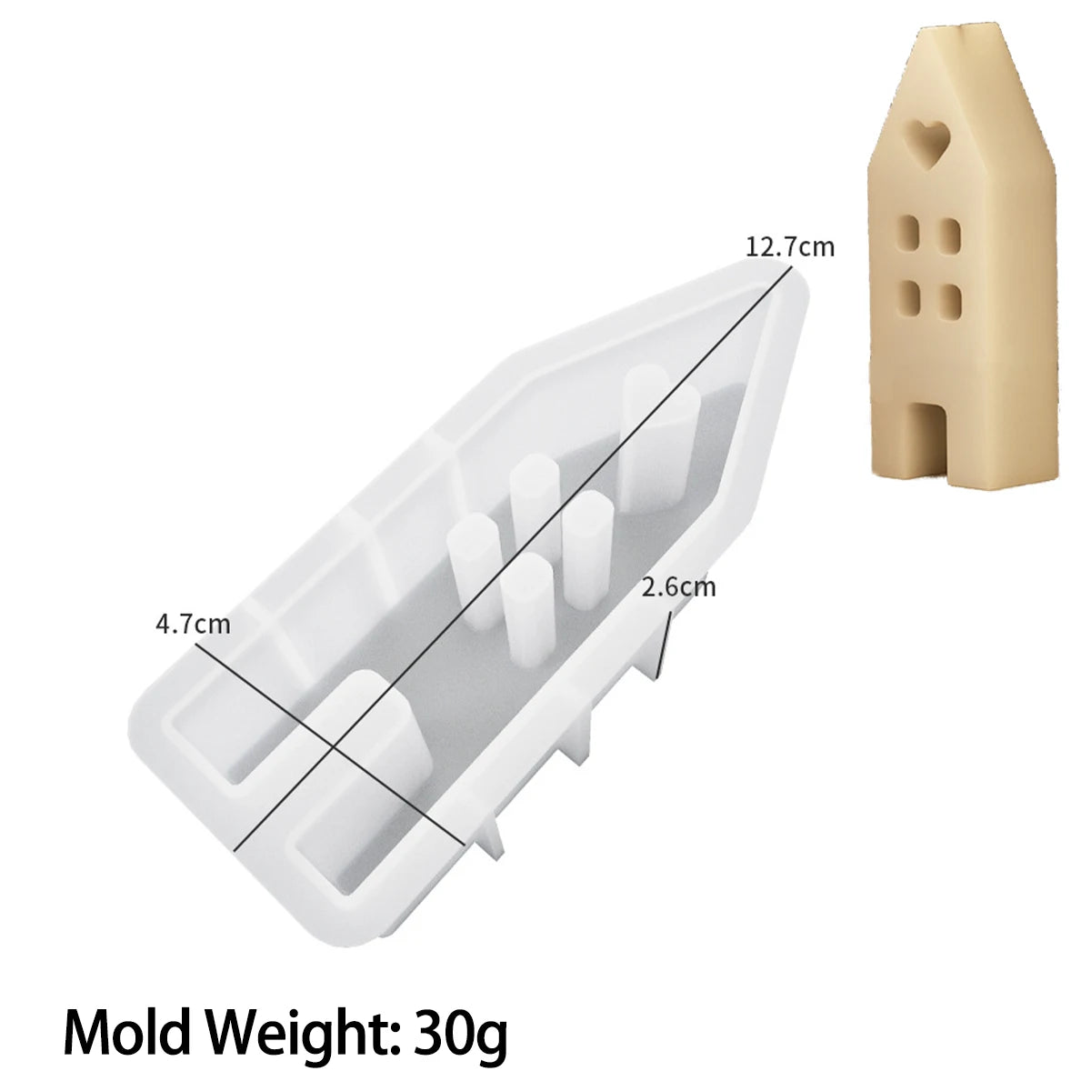 Simplicity Angel House Silicone Mold Chocolate Lollipop Cake Decor Mould Easter Rabbit Candle Resin Concrete Molds Home Decor