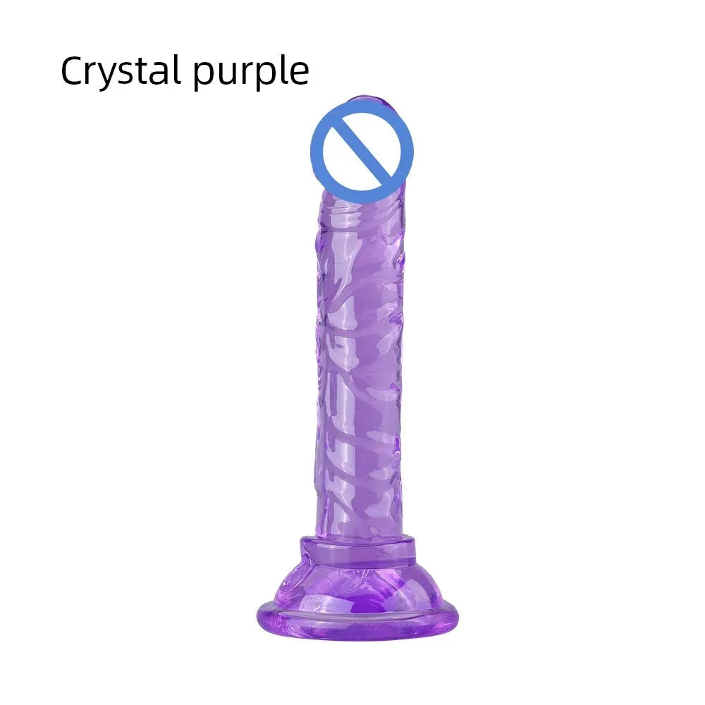Realistic Mini Jelly Dildo Silicone Penis with Suction Cup G Spot Butt Plug Anal Toys Sex Toys for Women Female Masturbation