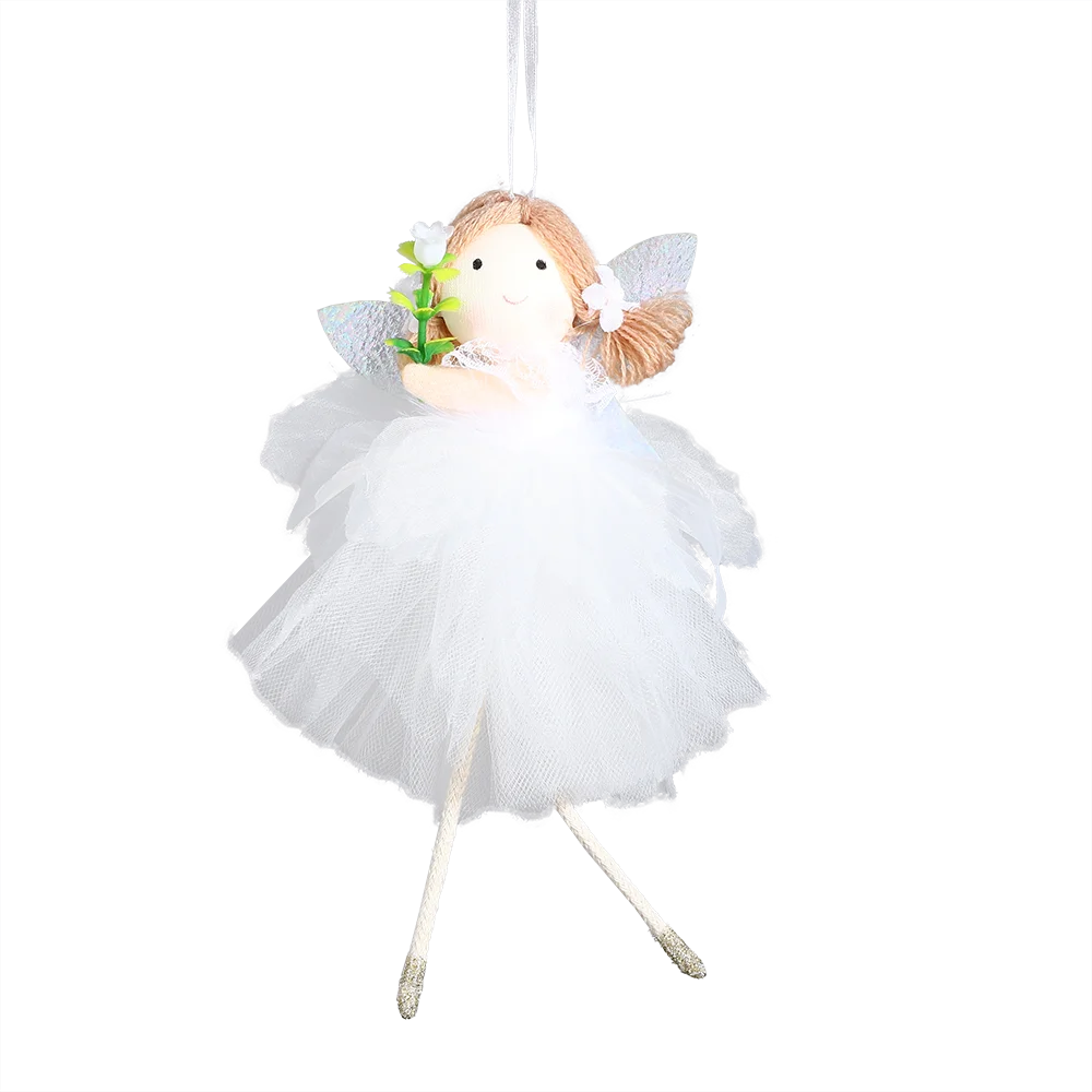 24cm Easter Flower Bunny Ornaments Pink Yellow Gauze Skirt Bunny Easter Party Decor Supplies Home Desktop Decorations Kids Gifts