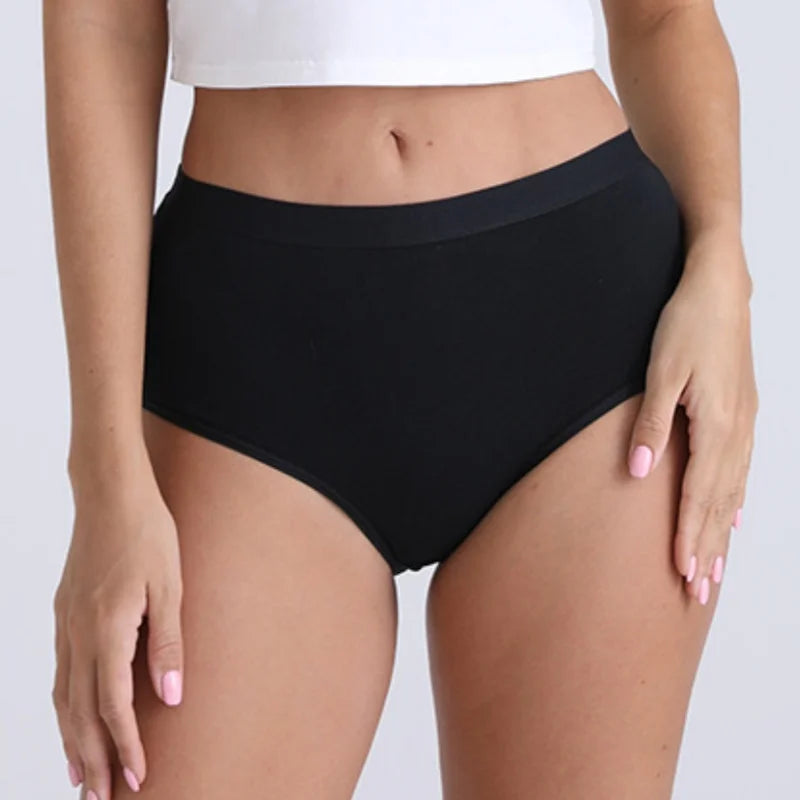 2Pcs/Set Cotton Panties Women Seamless Underwear High Rise Panties Solid Color Female Underpants Sexy Lingerie M-XXXL Comfort
