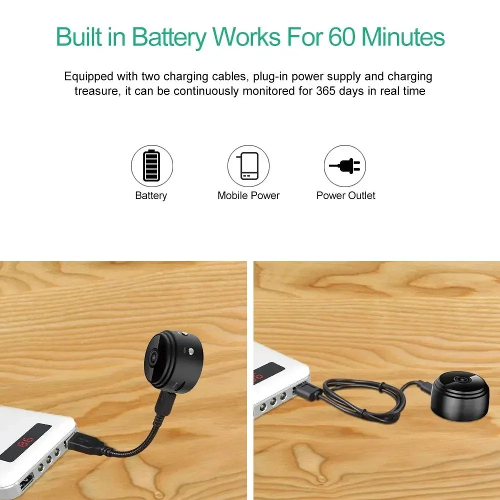 Home Wireless Video CCTV Mini Security Surveillance with Wifi IP Camara Sensor Infrared CMOS 2MP Telefon Alarm Camera