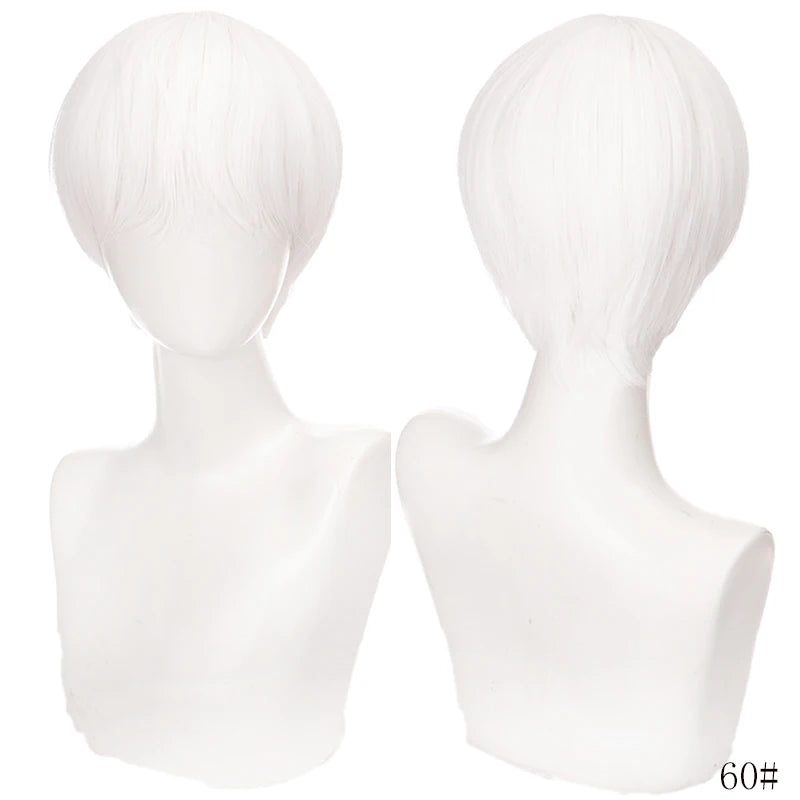 TALANG Men's Synthetic Wigs Short Straight Bangs For Male Boy Cosplay Anime Daily Party Wig Heat Resistant