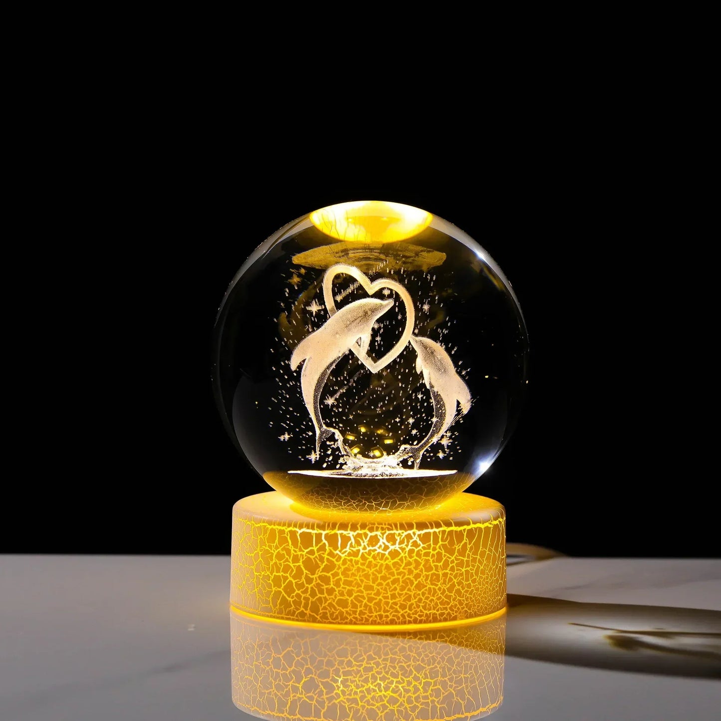 NEWHot Creat Crystal Ball USB Night Light With Milky Way galaxy LED Children Night Lamp For Bedroom Ambient Light Christmas Gift