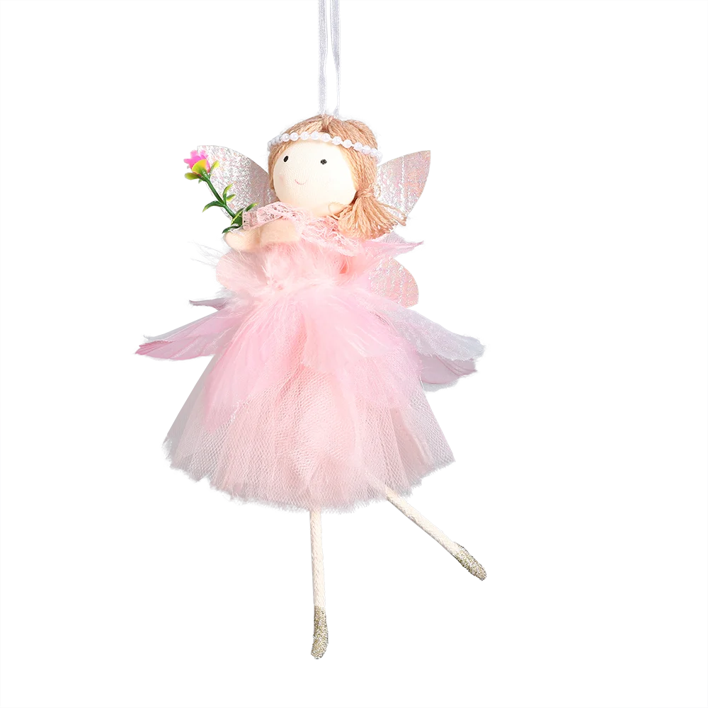 24cm Easter Flower Bunny Ornaments Pink Yellow Gauze Skirt Bunny Easter Party Decor Supplies Home Desktop Decorations Kids Gifts