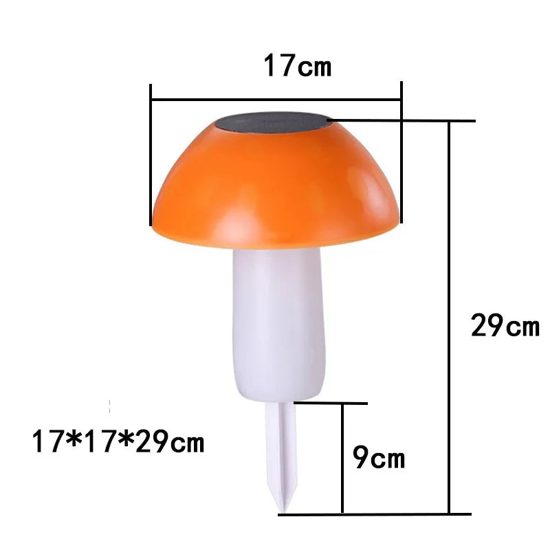 6 heads Solar Mushroom Light Garden Outdoor Waterproof Sunlight Lamps Garden Pathway Easter Halloween Xmas Christmas Decoration