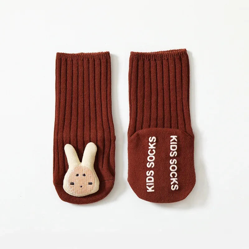 Baby Socks Lovely Doll Cartoon Kids Sock Anti-slip Girl Boy Toddler Floor Socks Spring Autumn Cute Newborn Socken Accessories