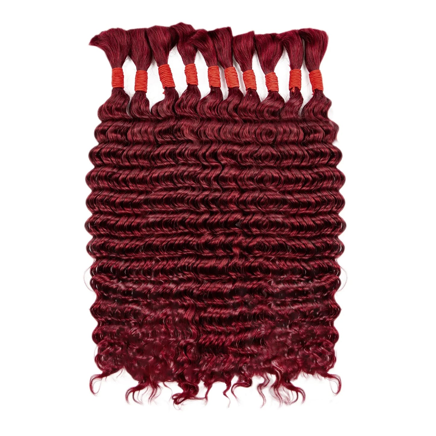 Human Braiding Hair Deep Wave Bulk Human Hair for Boho Braids 100% Brazilian Virgin Curly Hair for Braiding Hair Extensions