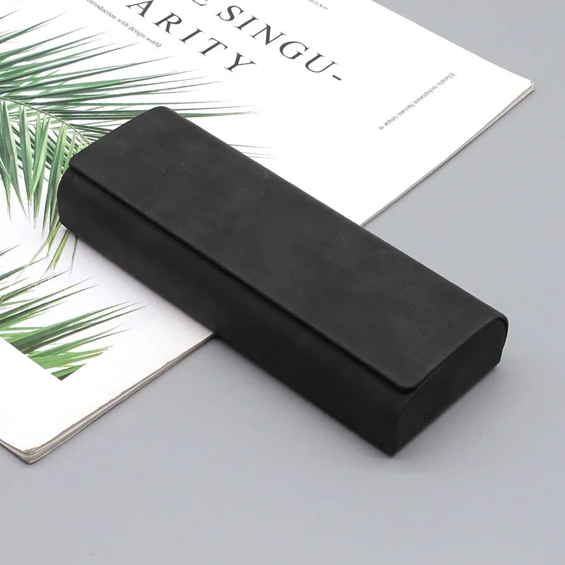 1pc Hand Shell PU Leather Glasses Protector Case Durable Portable Storage Bag Eyewear Holder Protective Eye Glasses Case