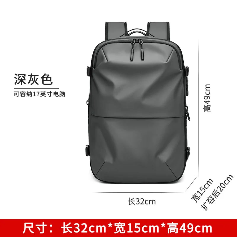 60L Travel Backpacks Expandable Airback Vacuum Storage Man Women Waterproof Business Oxford Backpack Outdoor College Laptop Bag