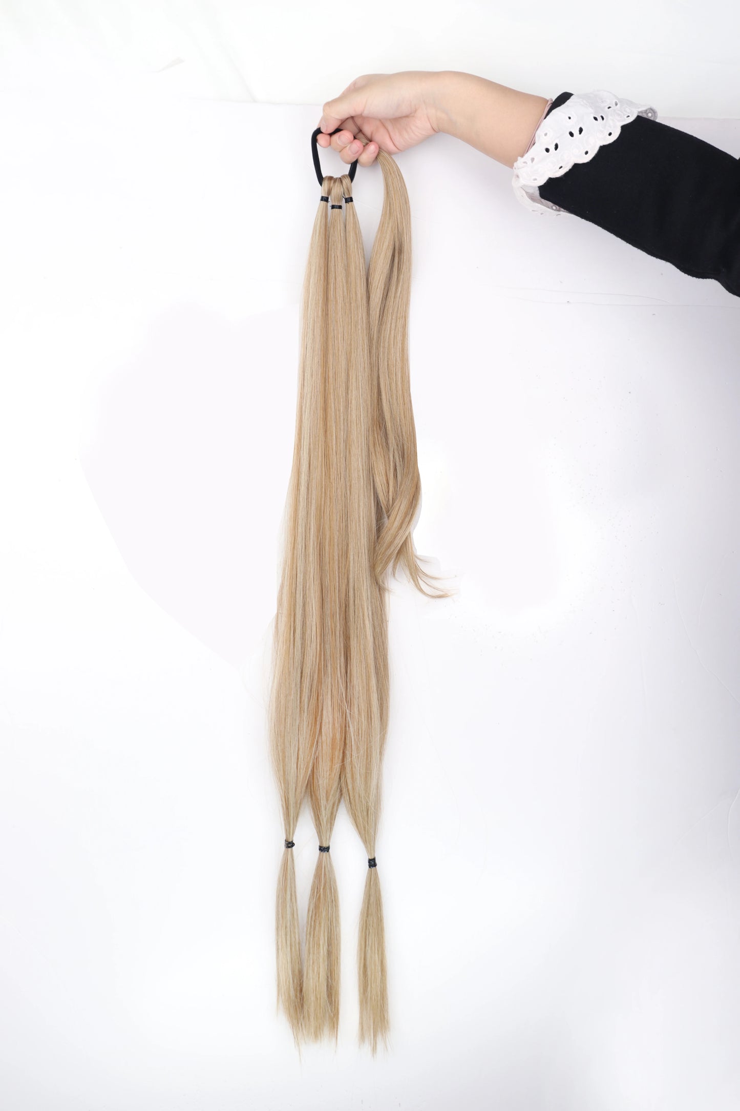 AZQUEEN synthetic Braided ponytail Hairpieces with elastic rubber band Heat-resistant high temperature fiber suitable for women