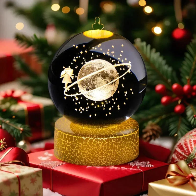 NEWHot Creat Crystal Ball USB Night Light With Milky Way galaxy LED Children Night Lamp For Bedroom Ambient Light Christmas Gift