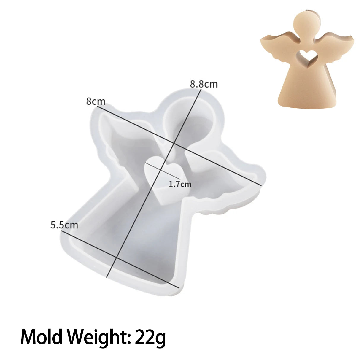Simplicity Angel House Silicone Mold Chocolate Lollipop Cake Decor Mould Easter Rabbit Candle Resin Concrete Molds Home Decor