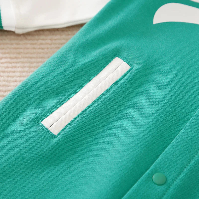 Spring And Autumn Boys And Girls Handsome Cool Baseball Jersey Cotton Comfortable Casual Long Sleeve Baby Bodysuit
