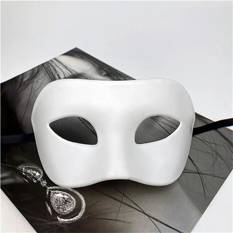 Woman Men Masquerade Mask Prom Retro Pattern Solid Color Masks Mardi Gras Costume Party Easter Wedding Birthday Halloween